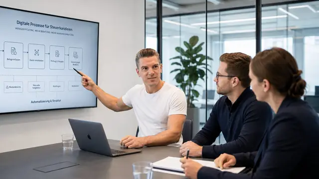 Maik Siebel erklärt digitale Prozesse für Steuerberater und Mandanten